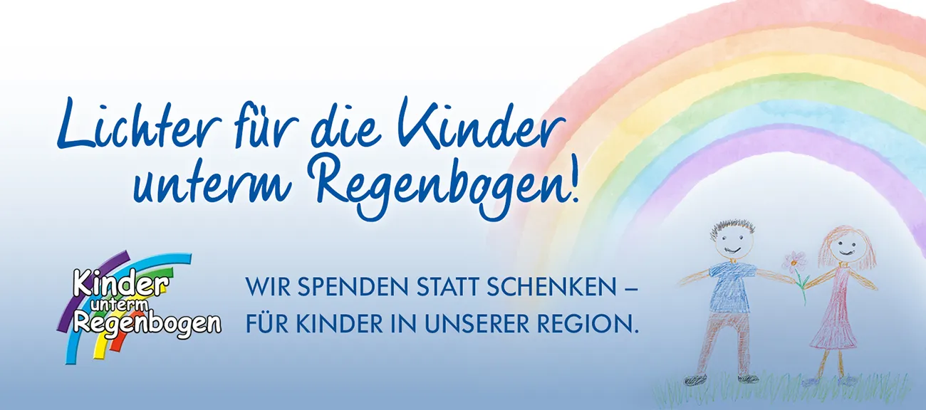 Spendenmarathon Kinder unterm Regenbogen