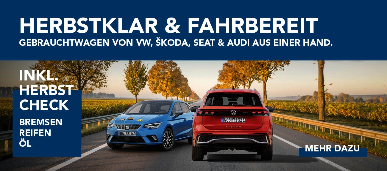 Herbstaktion Gebrauchtwagen