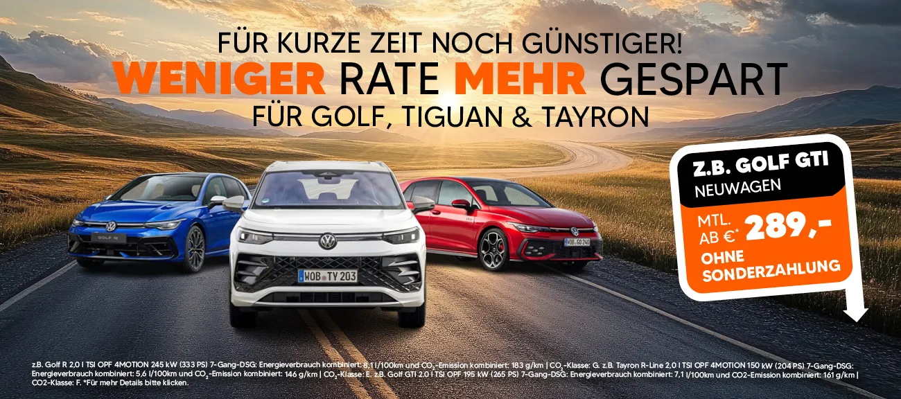 VW Plus Leasing Aktion